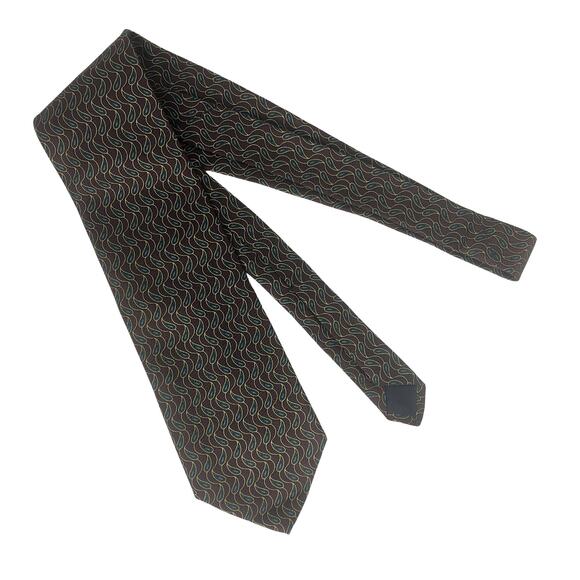 Brown Peacock Paisley Tie - Picture 3 of 5